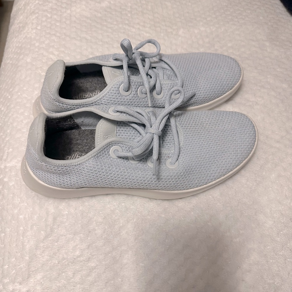 Light Blue Allbirds Tree Runners